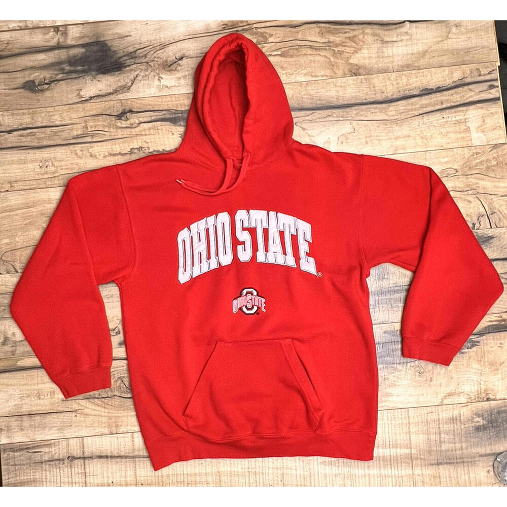 Vintage Reebok Heisman Ohio State Buckeyes Sewn Hoodie L-XL .